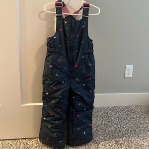 GAP Navy with Heart Snow Bibs